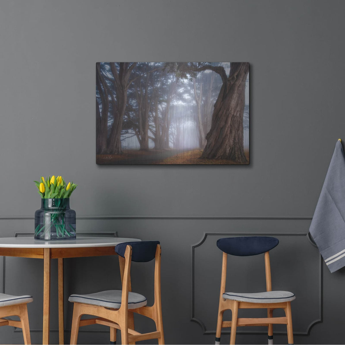 'Cypress Tree Tunnel' by Martin Podt – Metal Wall Art, 36x24 room view