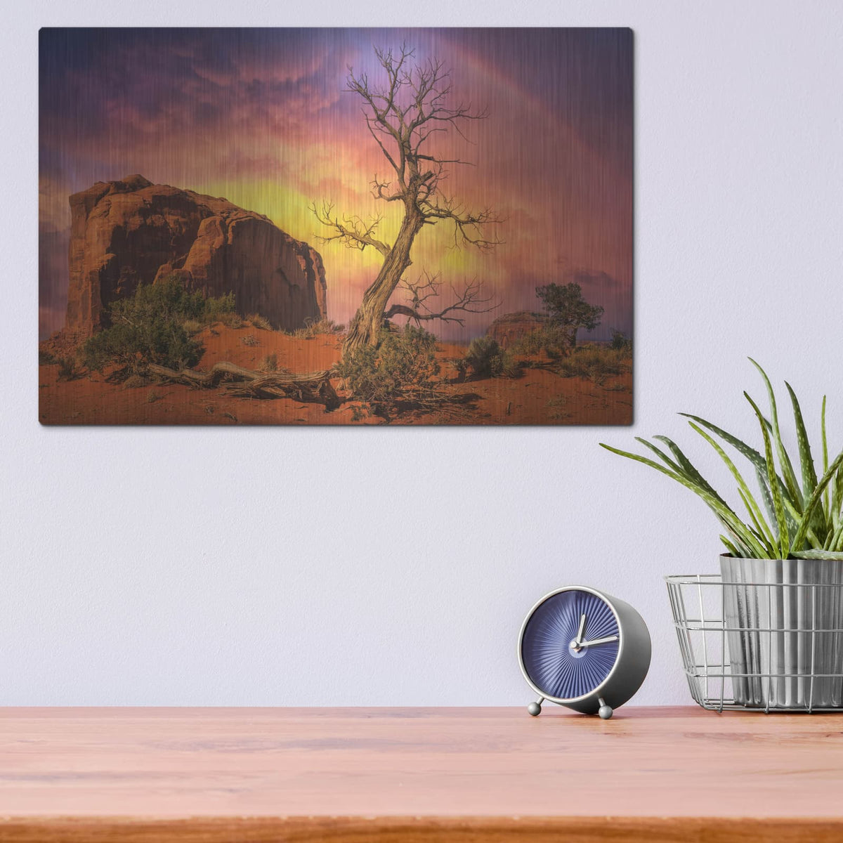 'Monument Valley Dreams' by Martin Podt – Metal Wall Art, 16x12 room view