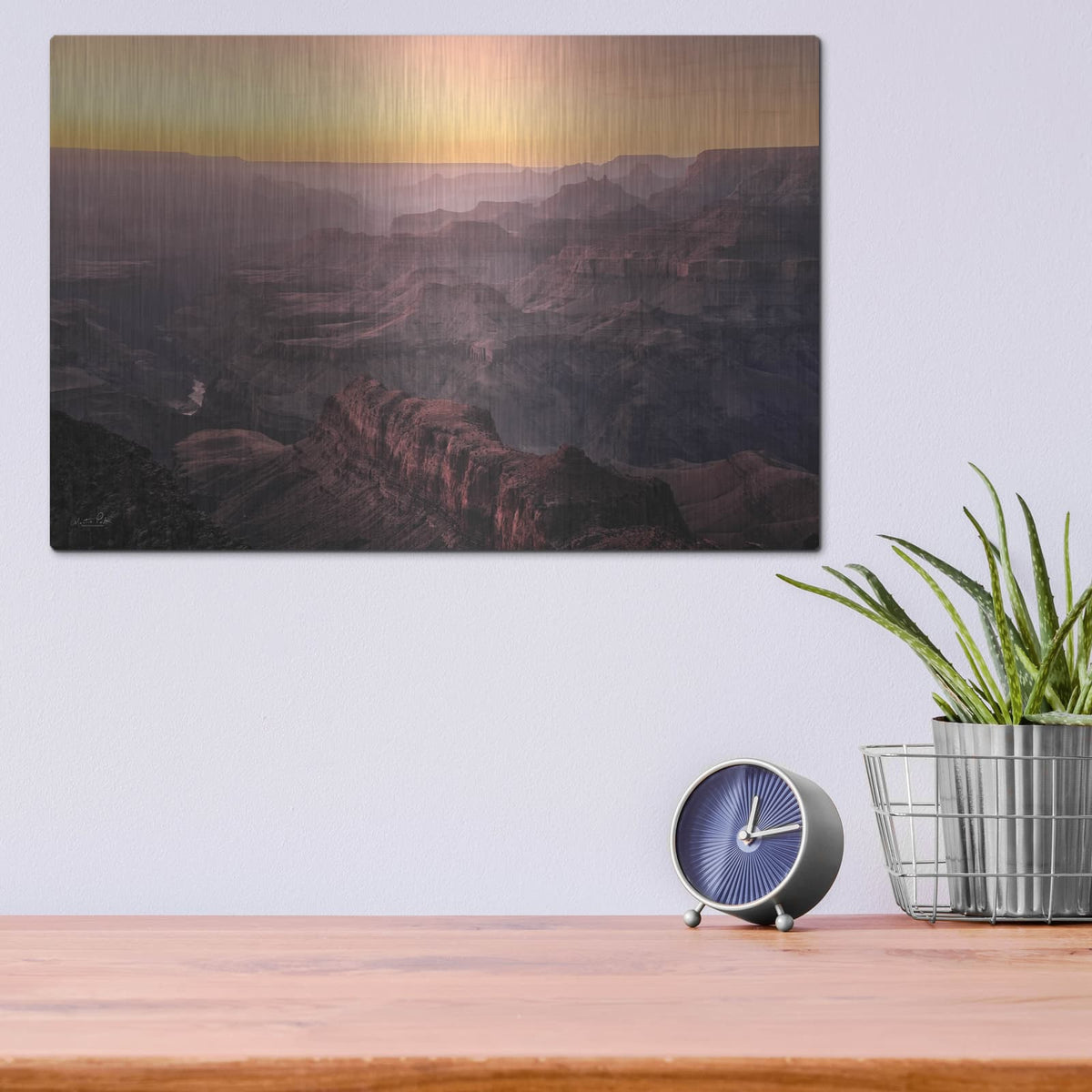 'Colors Of The Grand Canyon 2' by Martin Podt – Metal Wall Art, 16x12 room view