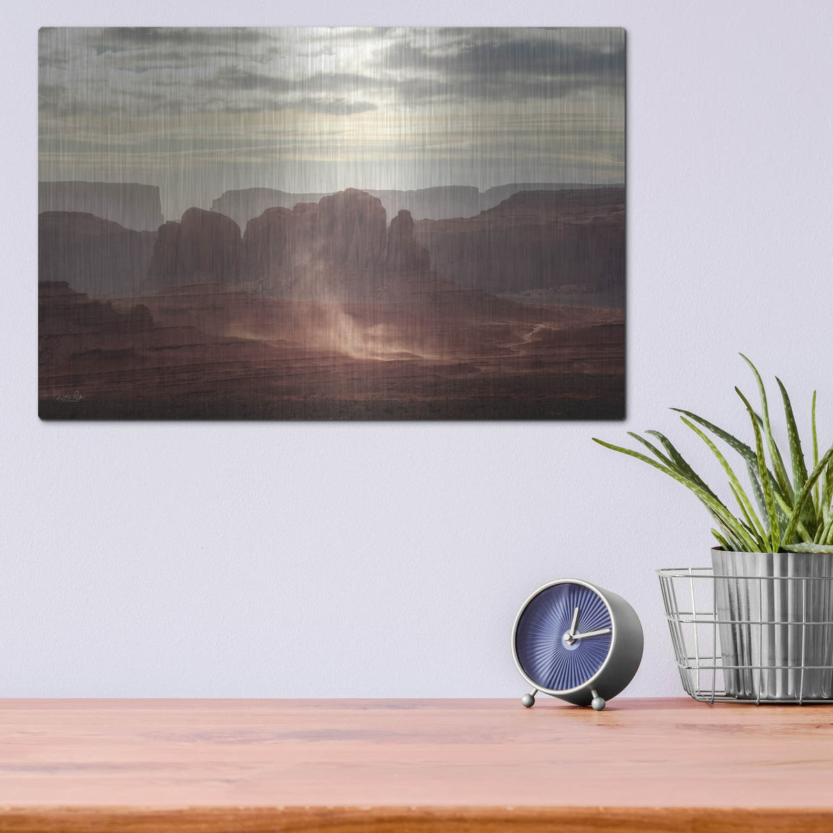 'The Sandstorm' by Martin Podt – Metal Wall Art, 16x12 room view