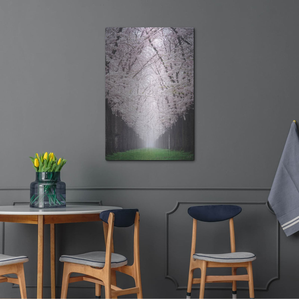 'Cherry Blossom Alley' by Martin Podt – Metal Wall Art, 24x36 room view