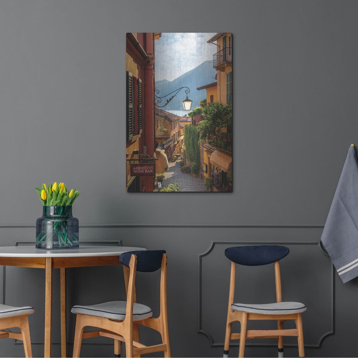 'Aperitivi Wine Bar' by Martin Podt – Metal Wall Art, 24x36 room view