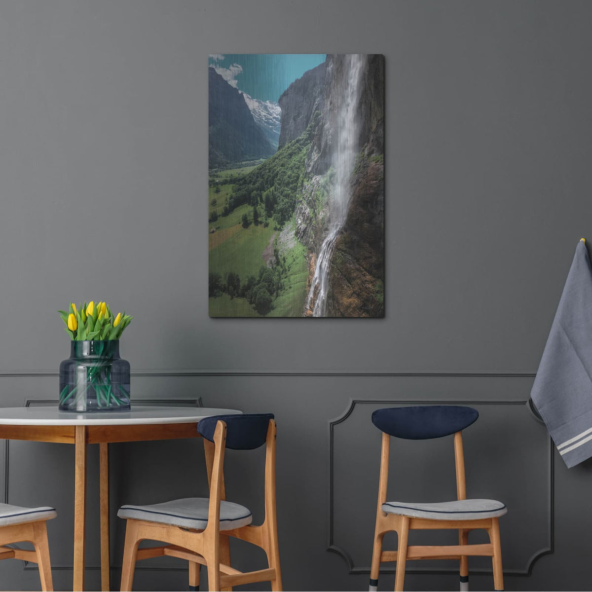 'Rushing Fall' by Martin Podt – Metal Wall Art, 24x36 room view