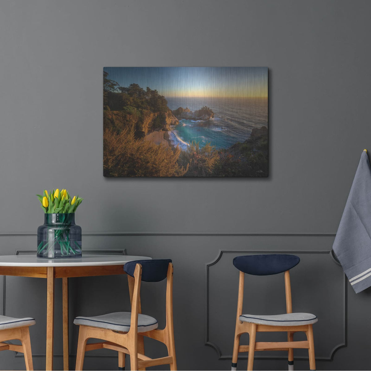 'Mcway Falls At Sunset' by Martin Podt – Metal Wall Art, 36x24 room view