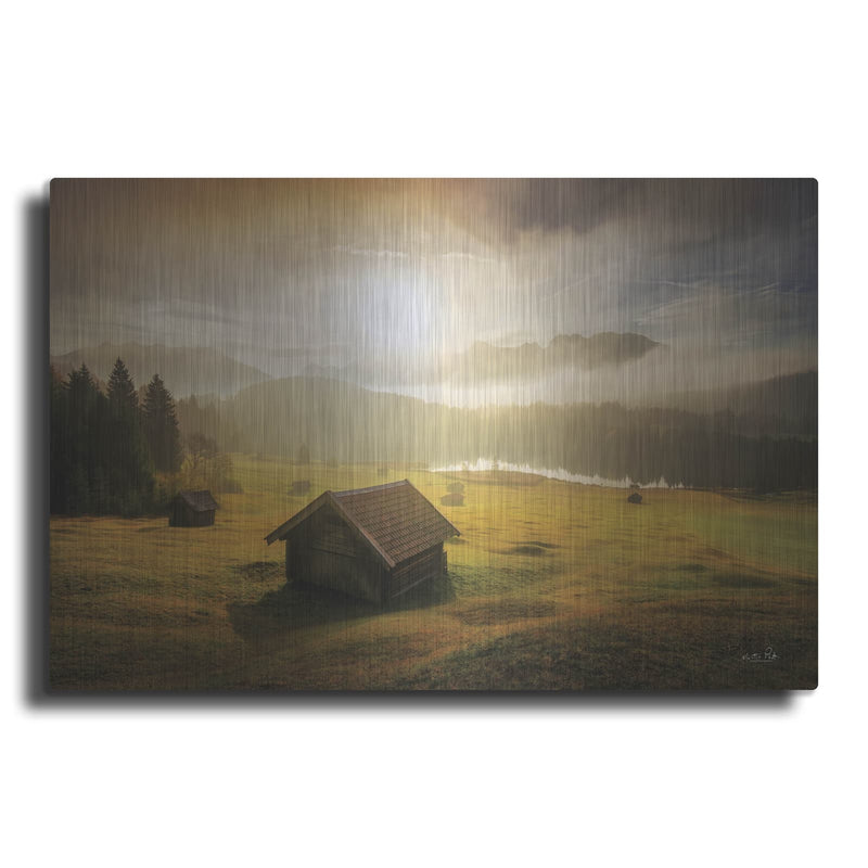 'Sunrise At The Lake' by Martin Podt – Metal Wall Art