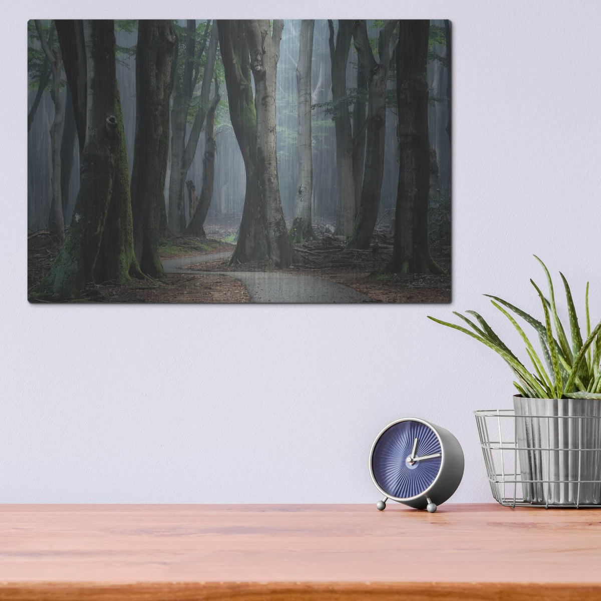 'Winding Through The Trees' by Martin Podt – Metal Wall Art, 16x12 room view