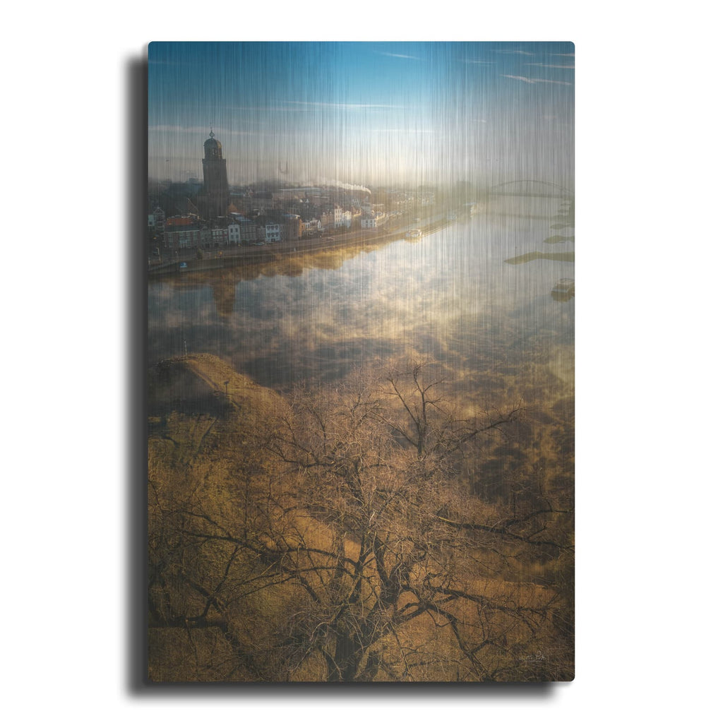'Foggy Morning In Deventer 2' by Martin Podt – Metal Wall Art