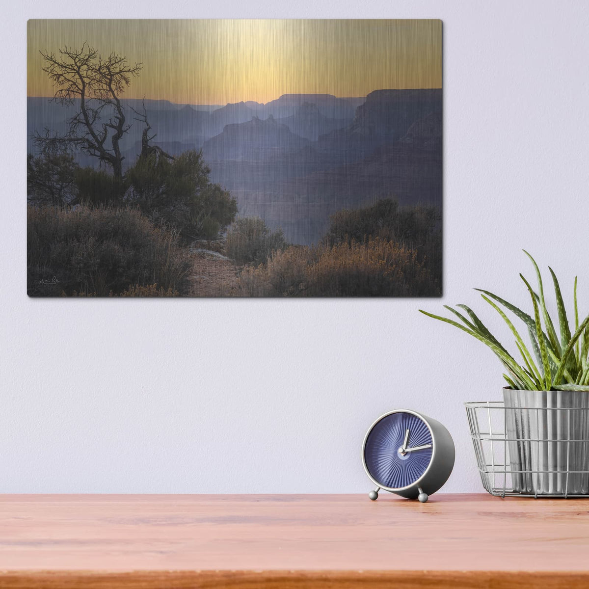 'Grand Canyon Sunset' by Martin Podt – Metal Wall Art, 16x12 room view