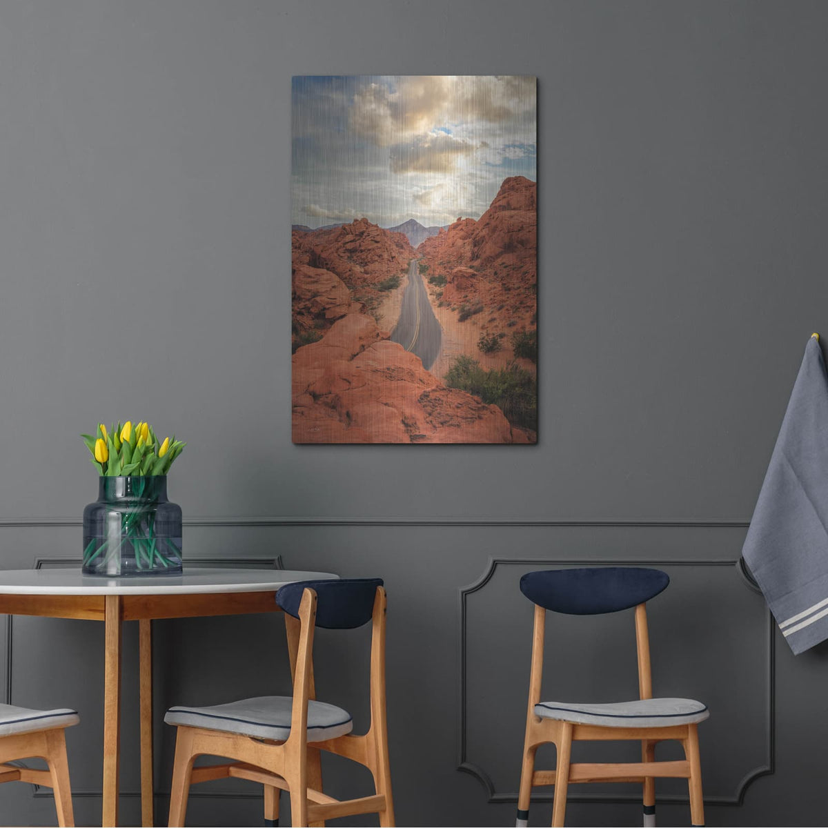 'Sunset In The Valley Of Fire' by Martin Podt – Metal Wall Art, 24x36 room view
