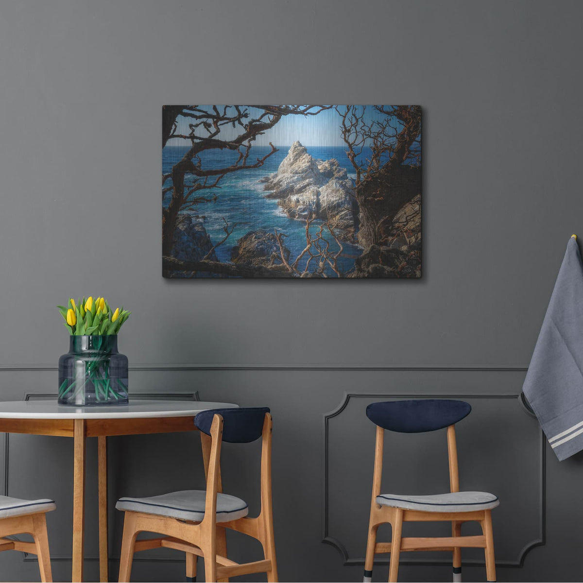 'Bird Rock, Big Sur' by Martin Podt – Metal Wall Art, 36x24 room view