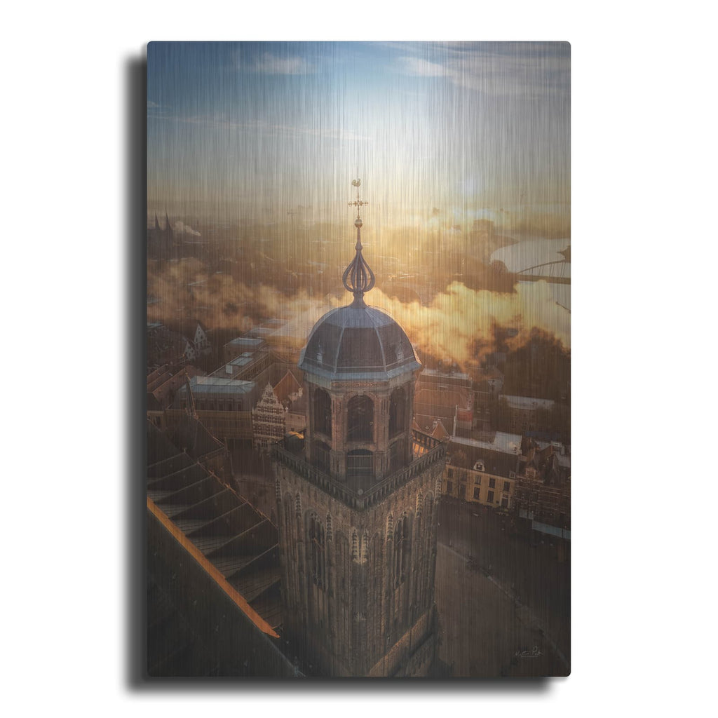 'Foggy Morning In Deventer 1' by Martin Podt – Metal Wall Art