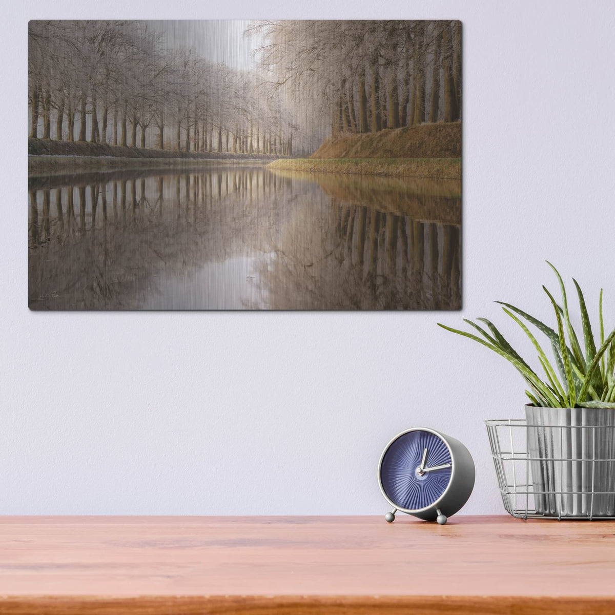 'Frosty Reflections' by Martin Podt – Metal Wall Art, 16x12 room view