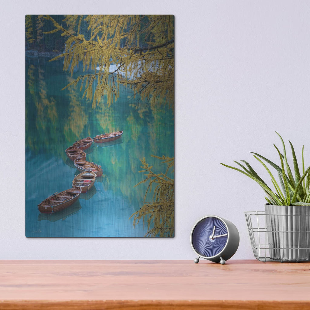 'S Curve' by Martin Podt – Metal Wall Art, 12x16 room view