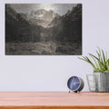 'Mountains In The Middle' by Martin Podt – Metal Wall Art, 16x12 room view