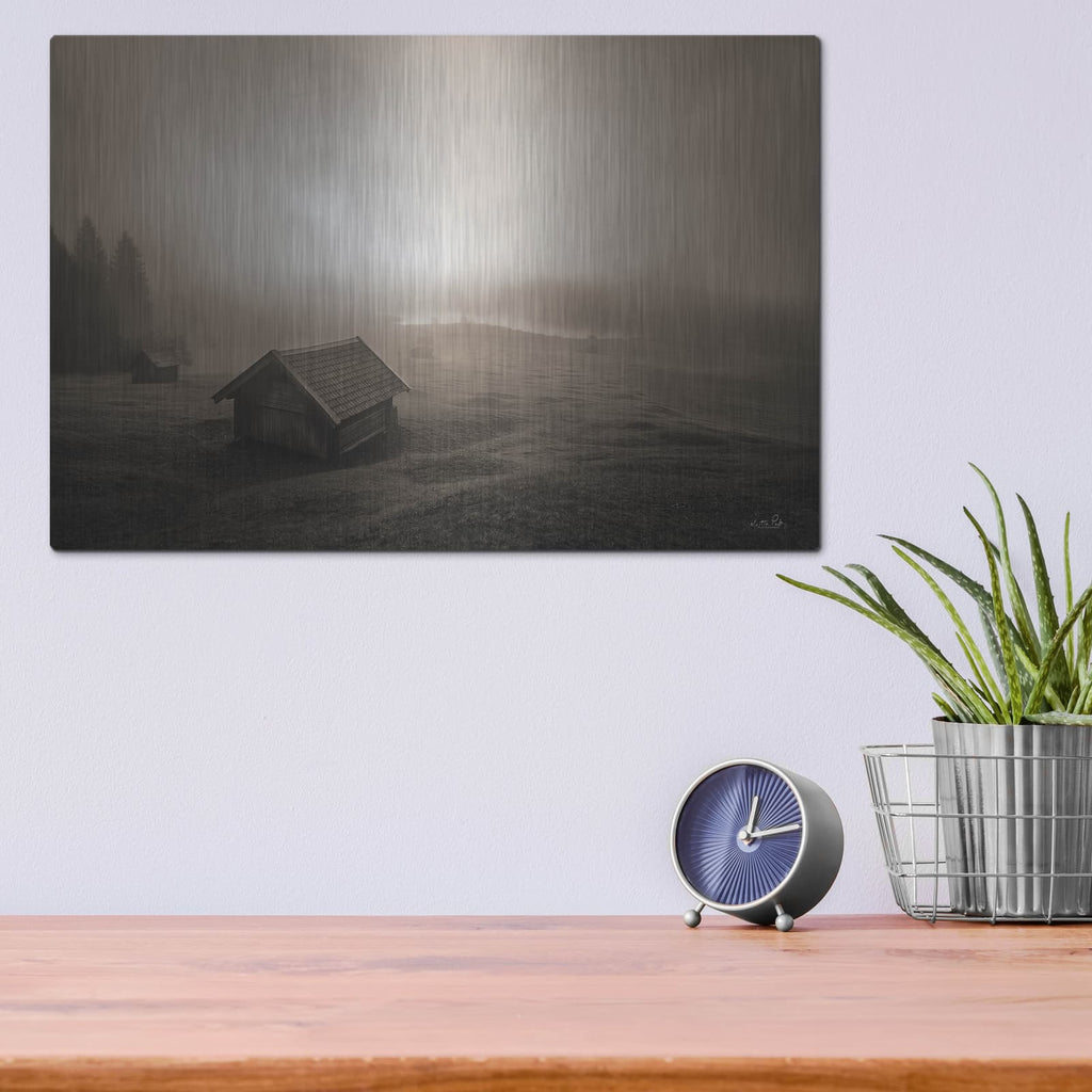 'Misty Morning Sunrise' by Martin Podt – Metal Wall Art, 16x12 room view