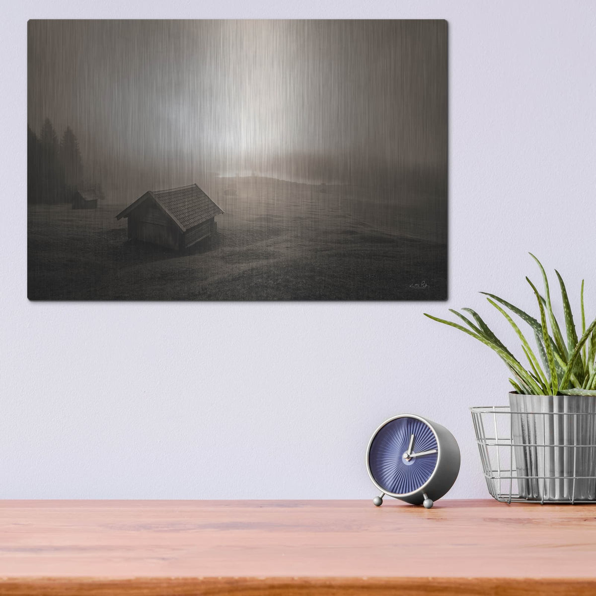 'Misty Morning Sunrise' by Martin Podt – Metal Wall Art, 16x12 room view