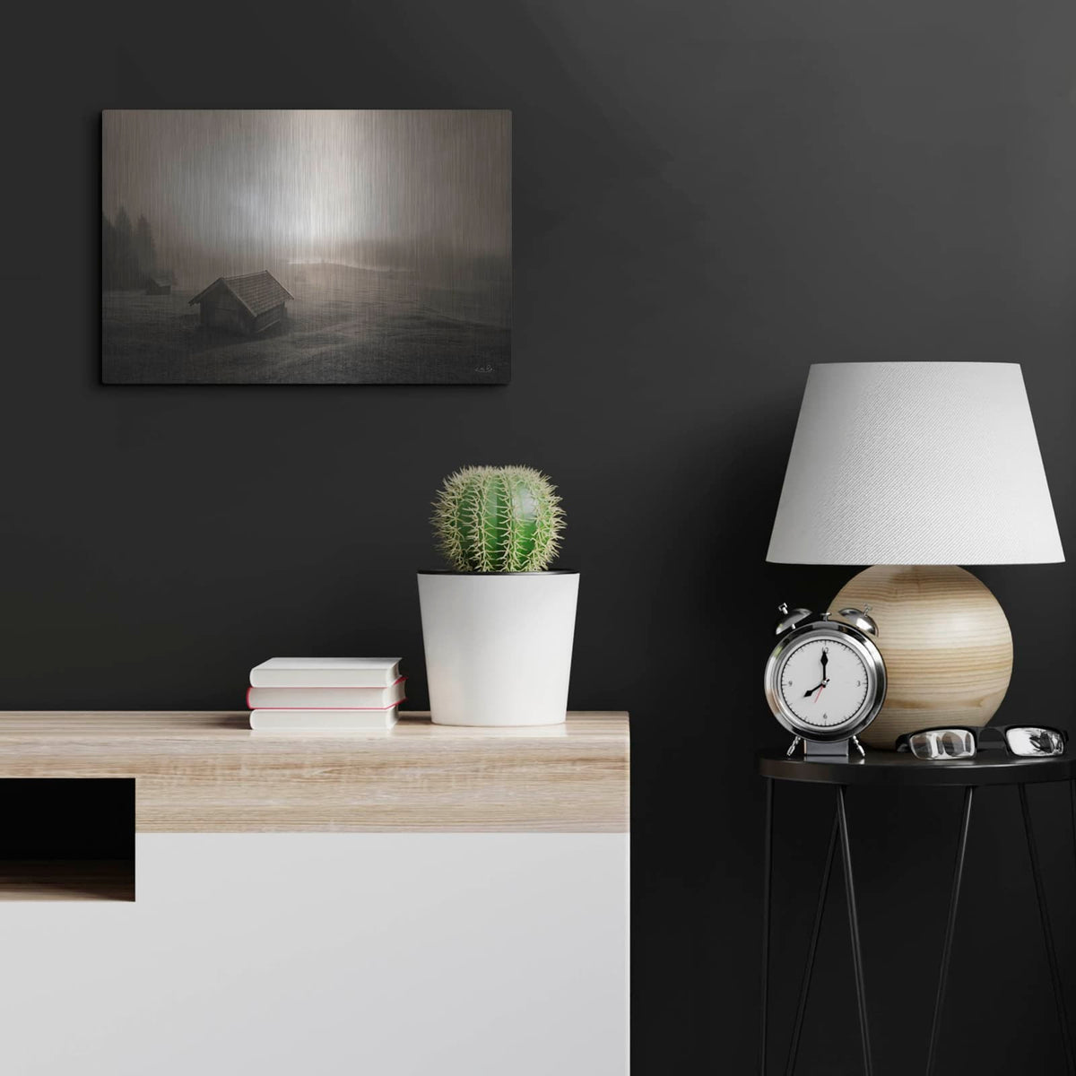 'Misty Morning Sunrise' by Martin Podt – Metal Wall Art, 24x16 room view