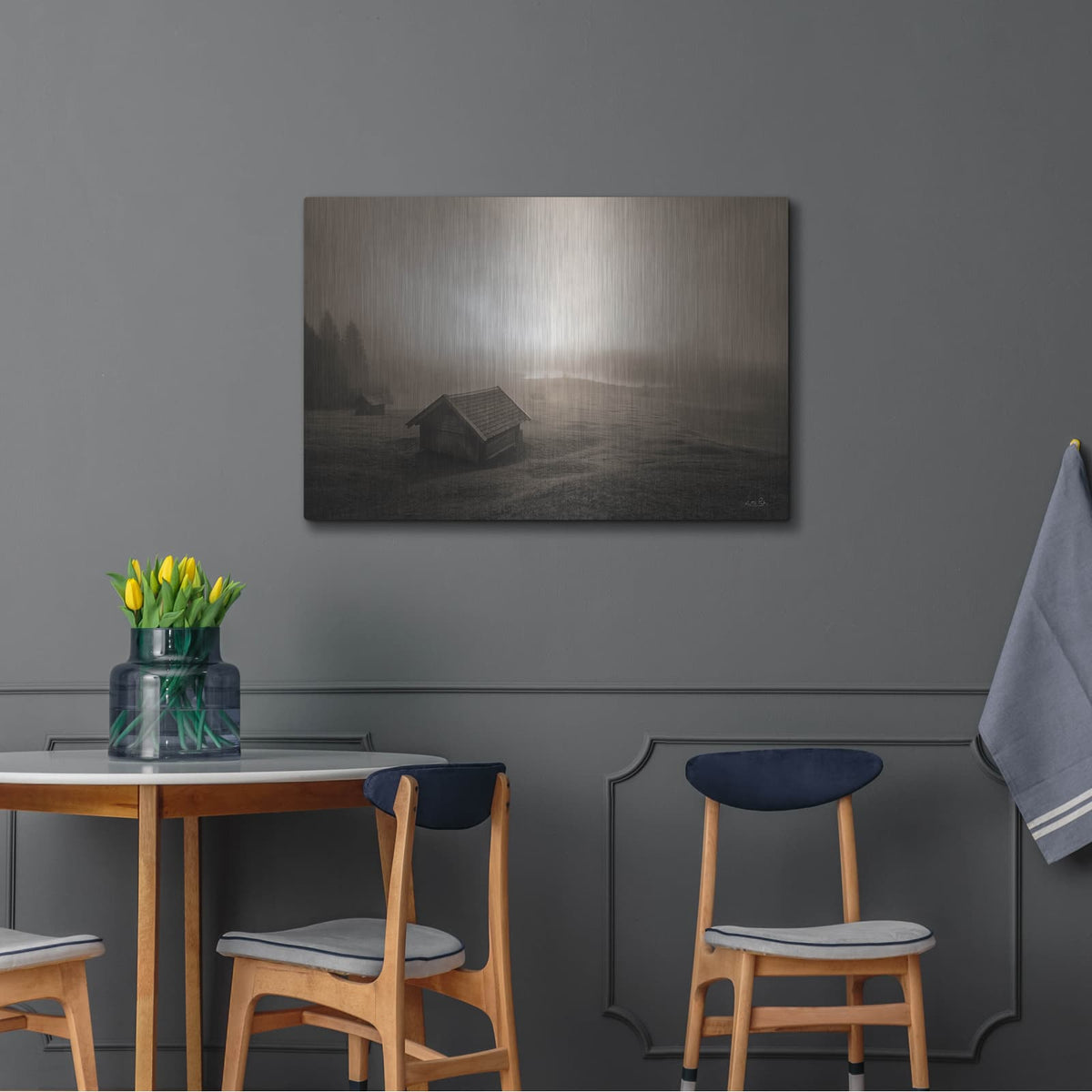 'Misty Morning Sunrise' by Martin Podt – Metal Wall Art, 36x24 room view