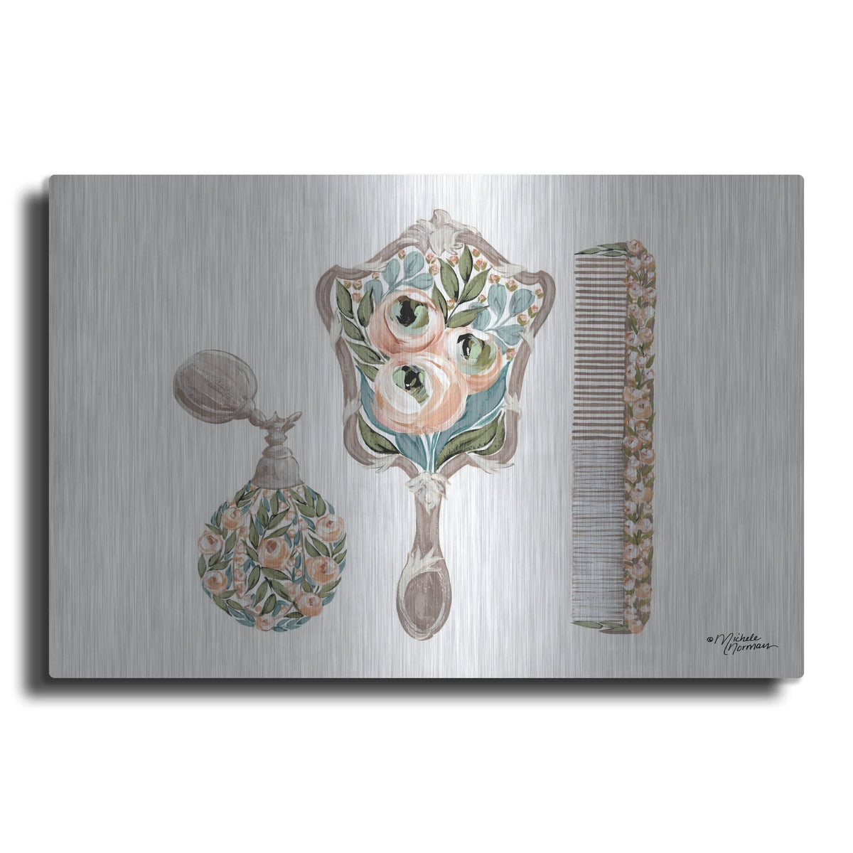 'Vanity Set' by Michele Norman – Metal Wall Art
