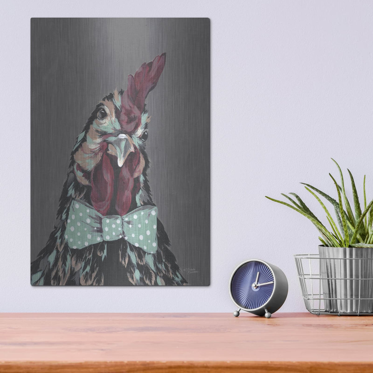 'Dapper Dude' by Michele Norman – Metal Wall Art, 12x16 room view