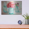 'Floral Trio' by Mollie B Art – Metal Wall Art, 16x12 room view