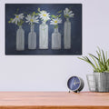 'Daisies In A Row' by Mollie B Art – Metal Wall Art, 16x12 room view