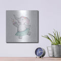 'Elephant Ballerina' by Rachel Nieman – Metal Wall Art, 12x12 room view