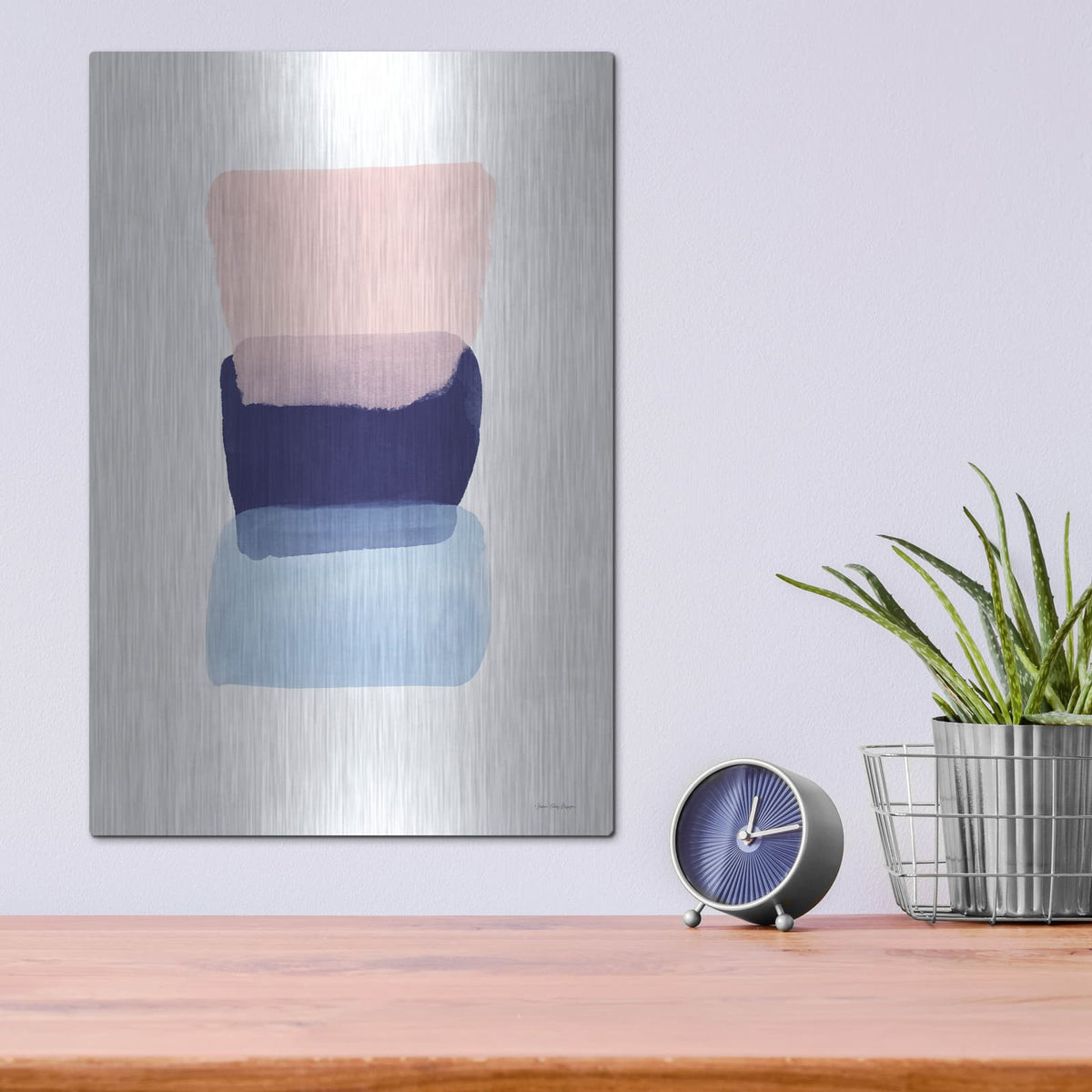 'Color Strokes' by Seven Trees Design – Metal Wall Art, 12x16 room view