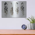 'Feathers 1' by Stellar Design Studio – Metal Wall Art, 16x12 room view
