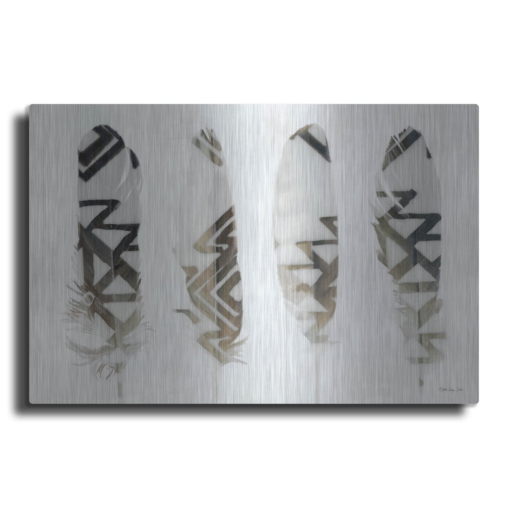 'Feathers 1' by Stellar Design Studio – Metal Wall Art