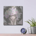 'Floral Crown 1' by Stellar Design Studio – Metal Wall Art, 12x12 room view