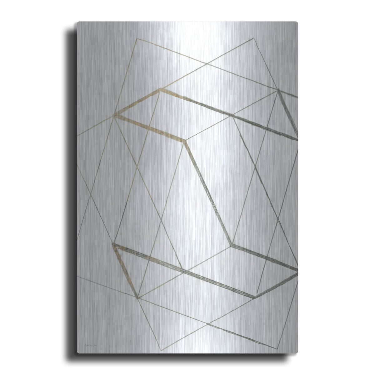 'Lines In My Mind 1' by Stellar Design Studio – Metal Wall Art