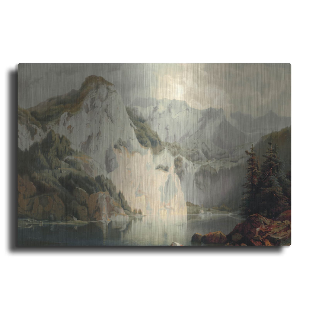 'Mountain View' by Stellar Design Studio – Metal Wall Art