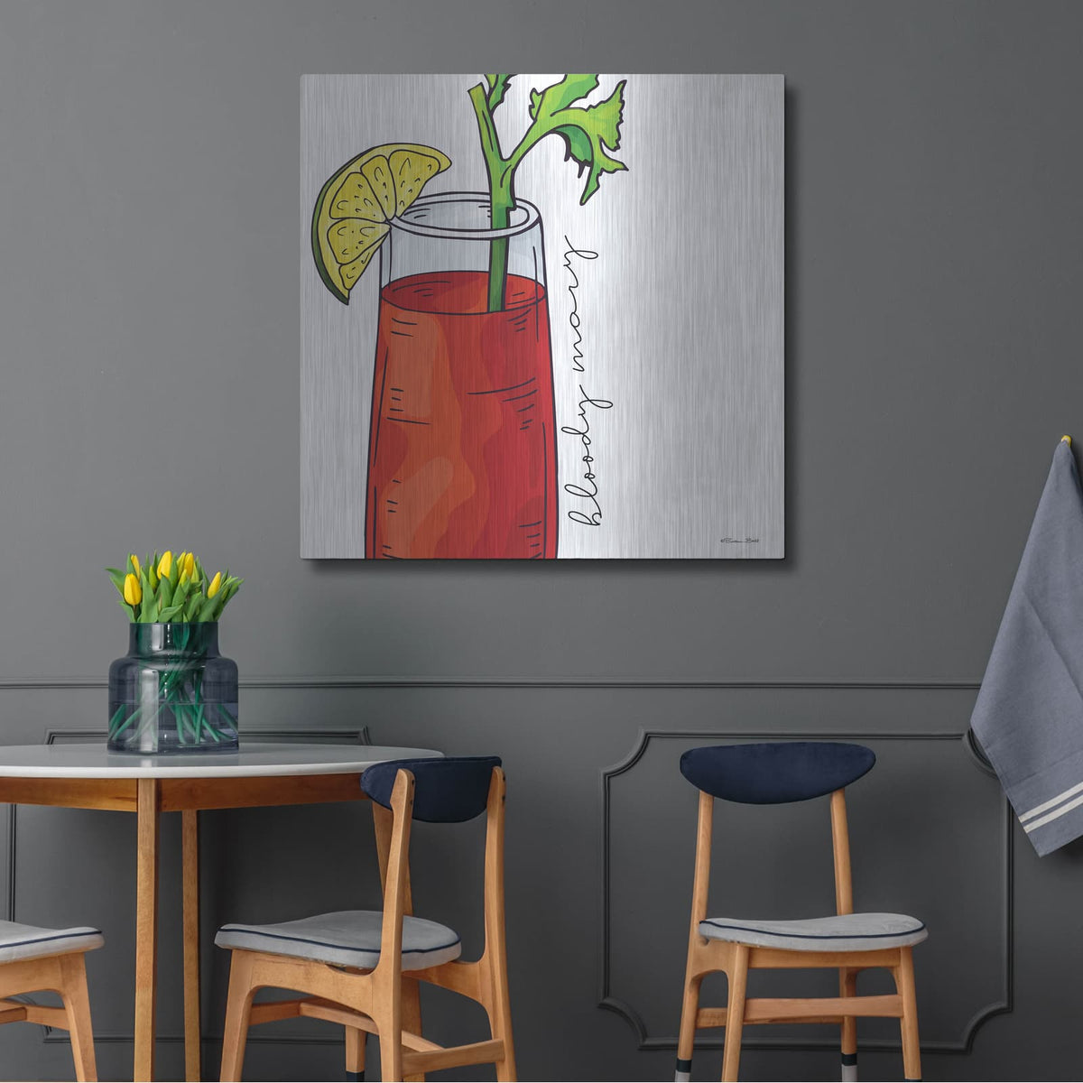 'Bloody Mary' by Susan Ball – Metal Wall Art, 36x36 room view