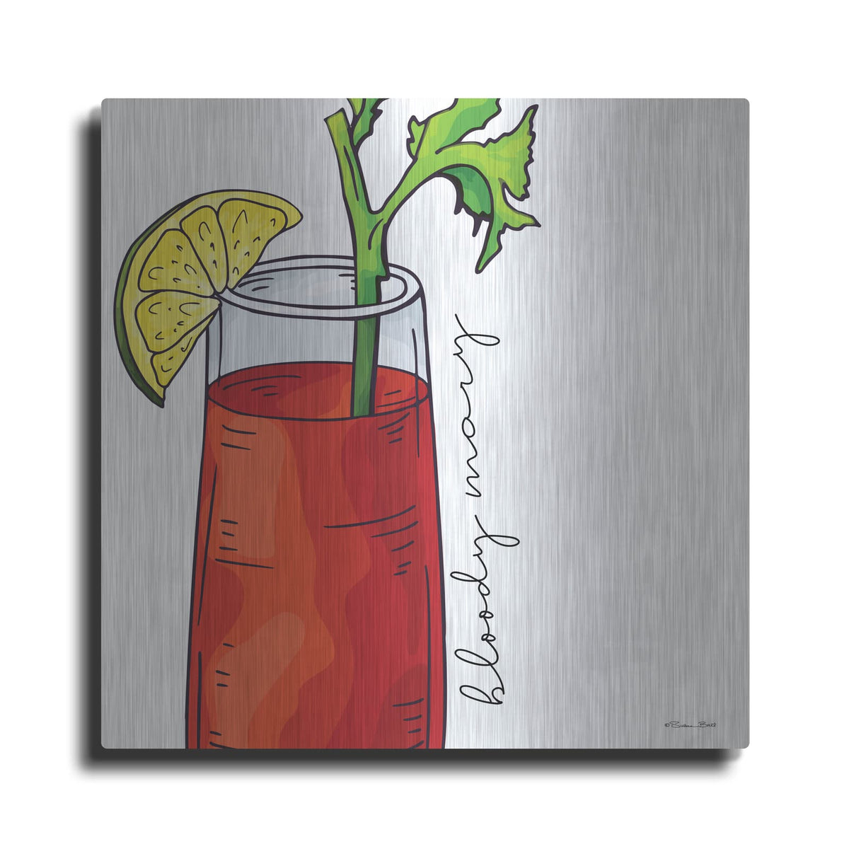 'Bloody Mary' by Susan Ball – Metal Wall Art