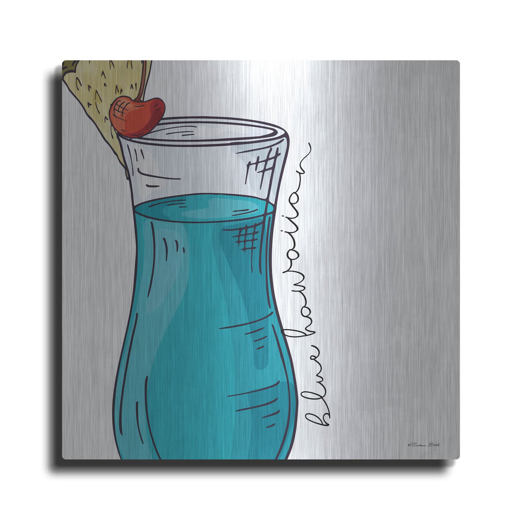 'Blue Hawaiian' by Susan Ball – Metal Wall Art