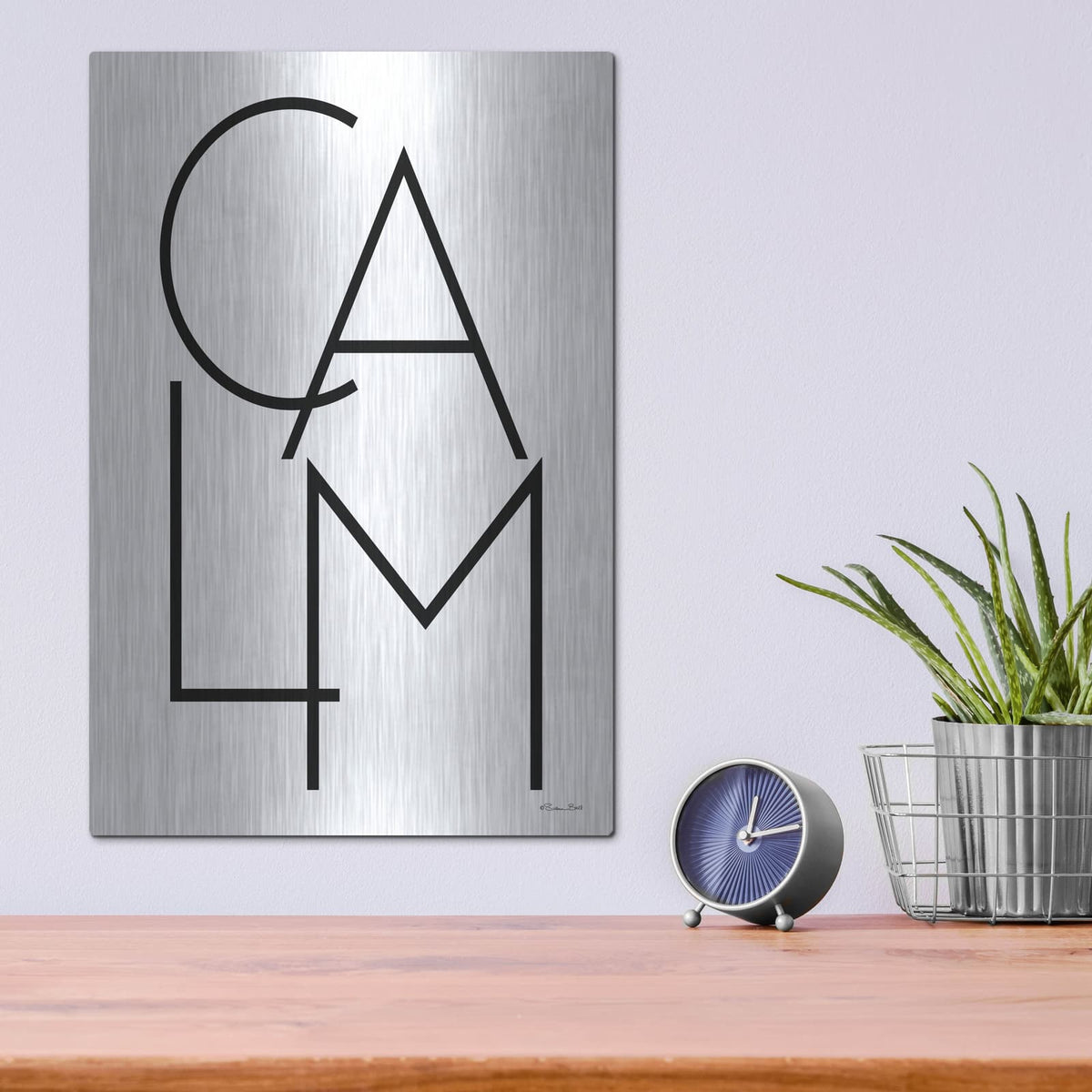 'Calm' by Susan Ball – Metal Wall Art, 12x16 room view
