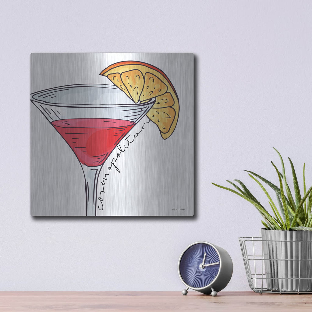 'Cosmopolitan' by Susan Ball – Metal Wall Art, 12x12 room view