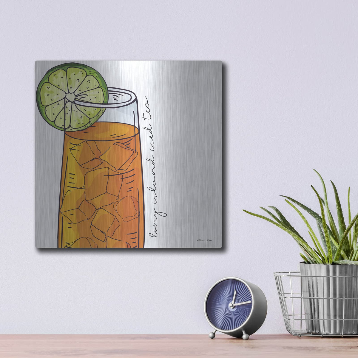 'Long Island' by Susan Ball – Metal Wall Art, 12x12 room view
