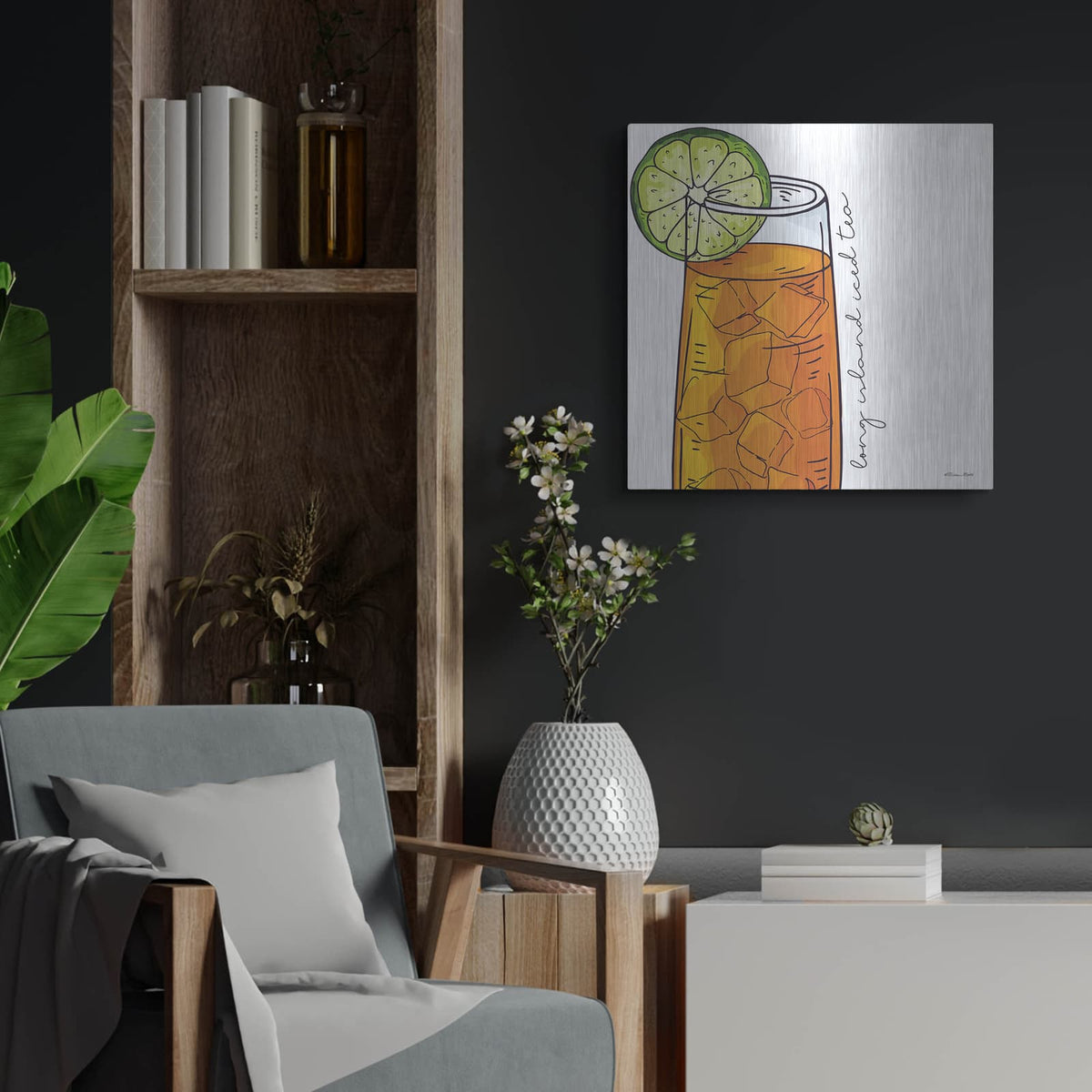 'Long Island' by Susan Ball – Metal Wall Art, 24x24 room view