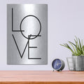 'Love' by Susan Ball – Metal Wall Art, 12x16 room view