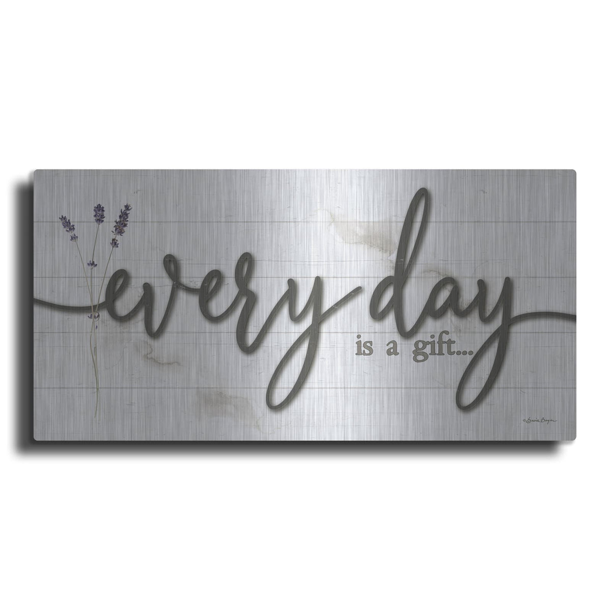 'Every Day Is A Gift' by Susie Boyer – Metal Wall Art