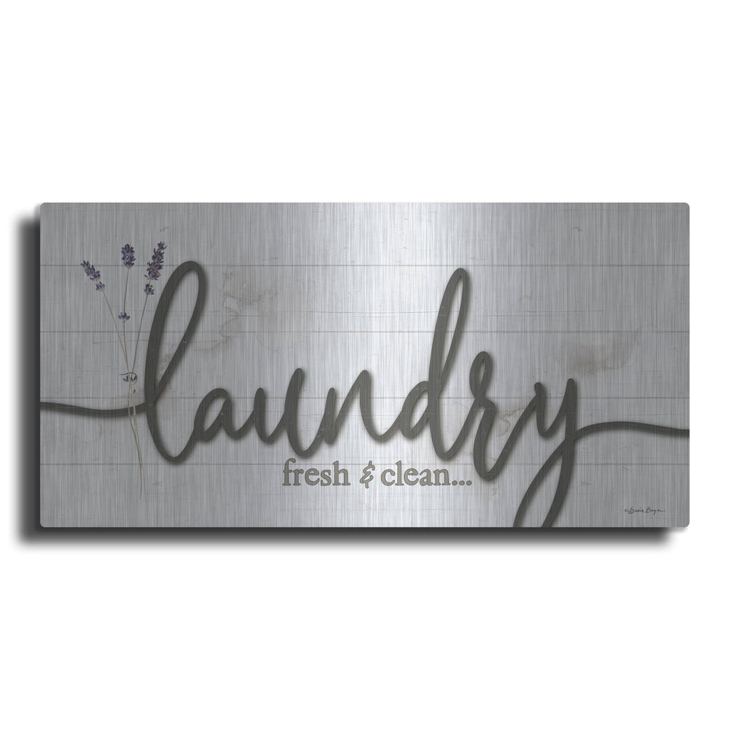 'Laundry Fresh & Clean' by Susie Boyer – Metal Wall Art