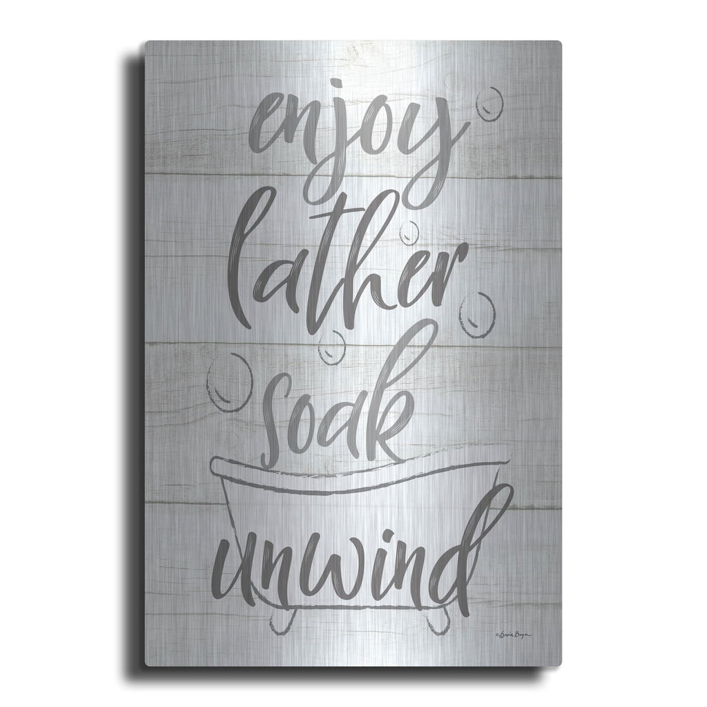 'Time In The Tub' by Susie Boyer – Metal Wall Art