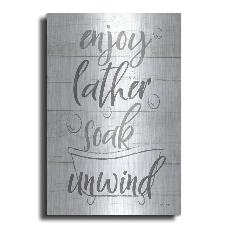 'Time In The Tub' by Susie Boyer – Metal Wall Art
