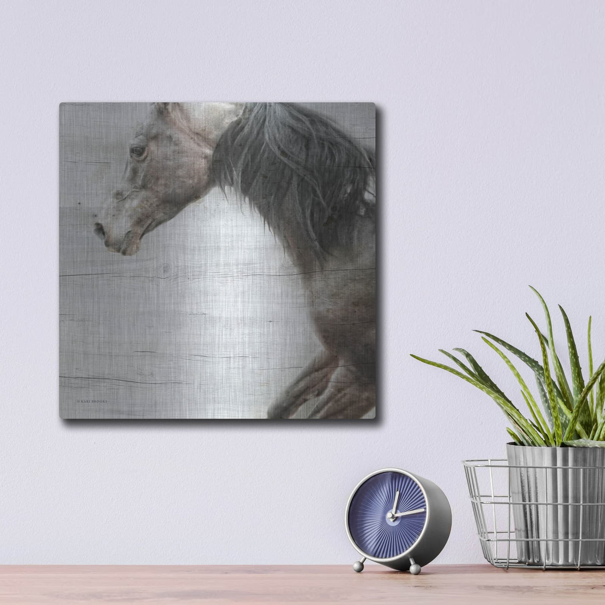 'Distant' by Kari Brooks – Metal Wall Art, 12x12 room view