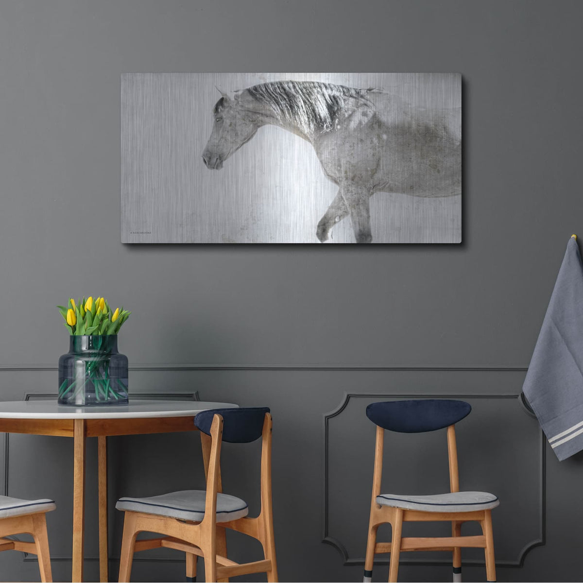 'Harrison' by Kari Brooks – Metal Wall Art, 48x24 room view