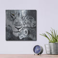 'Lioness' by Britt Hallowell – Metal Wall Art, 12x12 room view