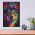 'Shiba Close Up' by Dean Russo – Metal Wall Art, 12x16 room view