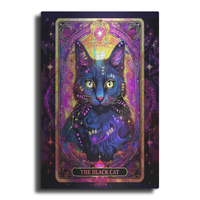 'The Black Cat' by Dean Russo – Metal Wall Art